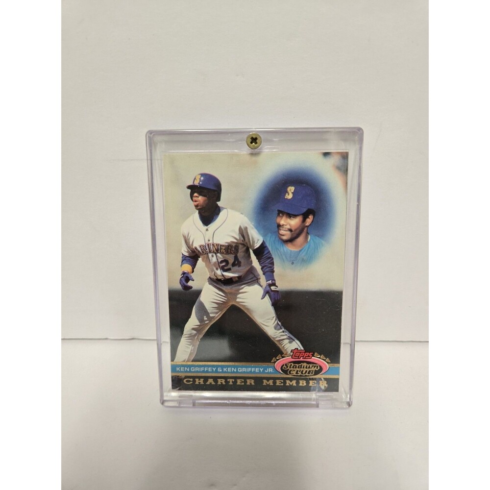 KEN GRIFFEY JR & SR 1991 Stadium Club Charter Member 84948420